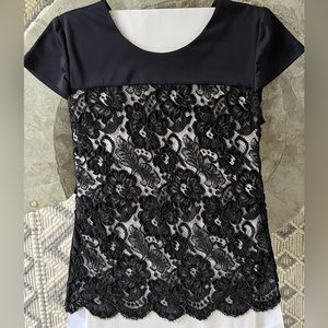 Romance is in the air: sheer lace top